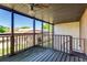 Enclosed balcony overlooking community at 1880 N Crystal Lake Dr # 35, Lakeland, FL 33801