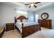 Main bedroom features tray ceiling, carpet, and decorative furniture at 2814 Sheldon St, Lakeland, FL 33813