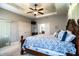 Main bedroom features tray ceiling, carpet, and decorative furniture at 2814 Sheldon St, Lakeland, FL 33813
