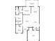 Detailed floor plan showcasing the layout of the house with clearly marked dimensions at 300 Keswick Ave, Davenport, FL 33897
