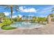 Large community pool with plenty of space and greenery at 3919 Vista Trace Way, Lakeland, FL 33810