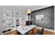 Stylish home office with built-in bookshelves, modern desk, and comfortable seating at 3919 Vista Trace Way, Lakeland, FL 33810