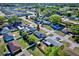 An aerial view of the home's location in the neighborhood at 4228 Sunny Land Dr, Lakeland, FL 33813