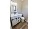 Bathroom with modern vanity and neutral gray wall at 4228 Sunny Land Dr, Lakeland, FL 33813