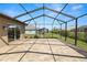 Large screened patio with ample space, providing great outdoor living area at 5020 Truman Ln, Lakeland, FL 33812