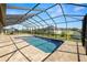 Screened-in pool with patio and blue skies, great for outdoor enjoyment and relaxation at 5020 Truman Ln, Lakeland, FL 33812