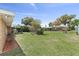 Large backyard with green grass, mature trees, and a view of the back of the house at 5432 Weber Pl, Lakeland, FL 33809