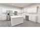 Bright, modern kitchen with stainless steel appliances, island, and ample cabinet space at 5752 Anders Way, St Cloud, FL 34771