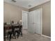 Bedroom with desk area, carpeted floor, walk-in closet, and ample closet space at 728 Trotters Dr, Eagle Lake, FL 33839
