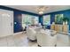 Spacious living area with large windows and comfortable seating arrangement at 1028 W Marjorie St, Lakeland, FL 33815