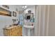 Bright bathroom featuring a pedestal sink, decorative accents, and natural light at 1610 Reynolds Rd # 50, Lakeland, FL 33801