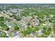 An aerial image of the home and neighborhood highlighting mature landscaping at 2329 Duff Rd, Lakeland, FL 33810