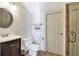 Bathroom with a vanity, tile floors, and glass shower at 2653 State Road 557, Lake Alfred, FL 33850