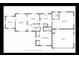 Detailed floor plan showcasing the layout of the first floor including the living spaces, kitchen, and primary bedroom at 2816 Fairmount Ave, Lakeland, FL 33803