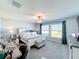 Beautifully decorated bedroom with large windows at 2929 Flying Blackbird Rd, Bartow, FL 33830