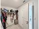 Walk-in closet with metal shelving and rod system at 2929 Flying Blackbird Rd, Bartow, FL 33830