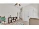 Neutral bedroom features closet, shelving, carpet, and ceiling fan at 4232 Prima Lago Dr, Lakeland, FL 33810