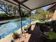Covered outdoor pool with patio area, perfect for outdoor entertaining at 460 W Pierce St, Lake Alfred, FL 33850