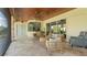 Spacious covered patio designed for outdoor living and entertaining at 6745 Old Melbourne Hwy, St Cloud, FL 34771