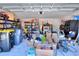 Spacious garage interior, ideal for storage and parking at 140 Heritage Park Ln, Mulberry, FL 33860