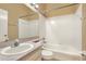 Bathroom with a tub, shower, and vanity at 7968 Charleston Blvd, Lakeland, FL 33810