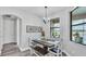 Light and bright dining area with a view of the lake at 1342 Heritage Landings Dr, Lakeland, FL 33805