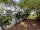 Side yard of house featuring landscaping and a small walking path at 1528 Hallam S Ct, Lakeland, FL 33813