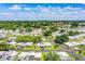 Expansive aerial view of a vibrant neighborhood showcasing lush greenery and community layout at 635 Cottage Ln # 635, Lakeland, FL 33803