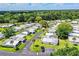 Scenic aerial shot of a well-kept neighborhood with tree-lined streets and manicured lawns at 635 Cottage Ln # 635, Lakeland, FL 33803