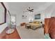 Spacious bedroom with ample natural light, carpet floors, and simple decor at 7230 Hileman W Dr, Lakeland, FL 33810