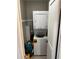 Convenient laundry area with a stacked washer and dryer unit at 219 Ariana St # A-B, Lakeland, FL 33803