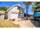 Large detached garage equipped with a car lift and boat storage at 2319 D R Bryant Rd, Lakeland, FL 33810