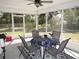Covered porch with outdoor furniture, great for entertaining at 281 Glenridge S Loop, Lakeland, FL 33809