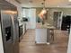 Renovated kitchen featuring modern appliances, bright cabinetry, and ample counter space at 3227 Decatur Ave, Lakeland, FL 33805