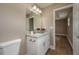 Bathroom with granite vanity and toilet at 4189 Radford Rd, Bartow, FL 33830