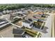 Aerial view of a community featuring modern homes and well-maintained yards at 4886 St James Ln, Winter Haven, FL 33881