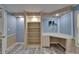 Bedroom featuring built-in shelving and desk area, perfect for an office or study at 5015 Fox Cliff Dr, Lakeland, FL 33810