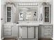 Well-lit bathroom with storage cabinets, drawers, and a large mirror above the sink at 5016 Forest Crest Dr, Lakeland, FL 33810