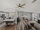 Spacious open-concept living area, including a dining space, kitchen, and comfortable living room at 5016 Forest Crest Dr, Lakeland, FL 33810