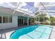 Beautiful screened-in pool and patio area perfect for outdoor entertaining at 6626 Royal Forest Dr, Lakeland, FL 33811