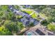 Aerial view of a private pool and screen enclosure at 6911 Wildberry Ln, Lakeland, FL 33813