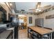 Eat-in kitchen featuring stainless steel appliances and dining area at 1503 Clairdale Ln, Lakeland, FL 33801
