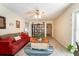 Cozy living room with neutral walls and natural light at 1503 Clairdale Ln, Lakeland, FL 33801