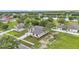 An aerial view features this charming home in a tranquil setting with manicured lawn and well-planned landscaping at 505 Shanklin Ave, Bartow, FL 33830