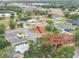 Aerial view of new construction home at 505 Shanklin Ave in community with lake views at 505 Shanklin Ave, Bartow, FL 33830