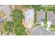 Aerial view of a home under construction in a neighborhood, providing a sense of location and community at 803 Allison Place, Bartow, FL 33830