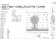 Detailed site plan showing property boundaries, easements, and building footprint at 803 Allison Place, Bartow, FL 33830