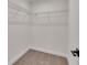 Spacious walk-in closet with wire shelving for optimal organization and carpeted floors at 803 Allison Place, Bartow, FL 33830