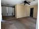 Inviting living room with ceiling fan and neutral walls at 1226 N Brunnell Pkwy, Lakeland, FL 33805