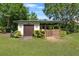Well-maintained horse stall with secure fencing, storage, and access to the pasture for comfortable equestrian living at 13137 Lake Butler Blvd, Windermere, FL 34786